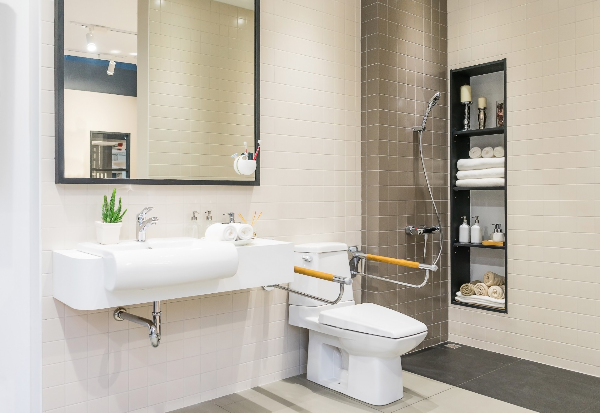 Interior of senior bathroom